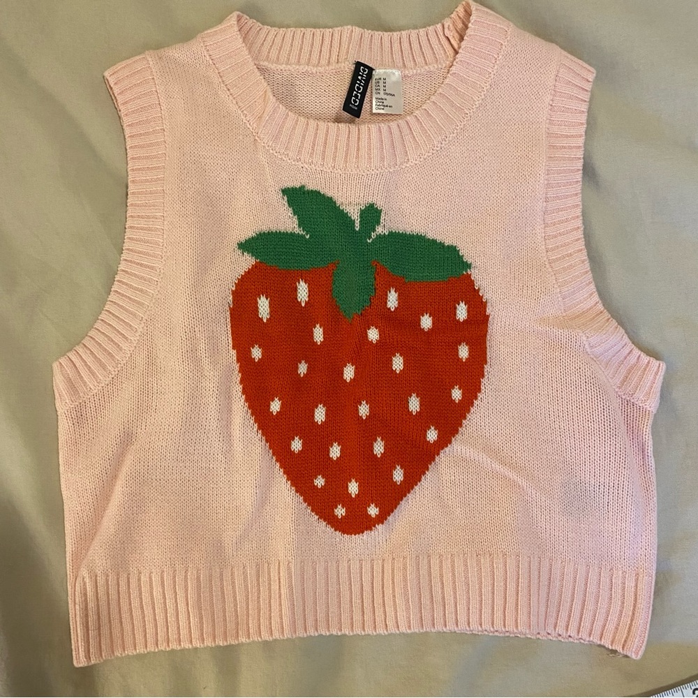 Strawberry Sweater Vest